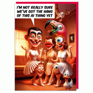 Поздравителна картичка - Това ИИ нещо!